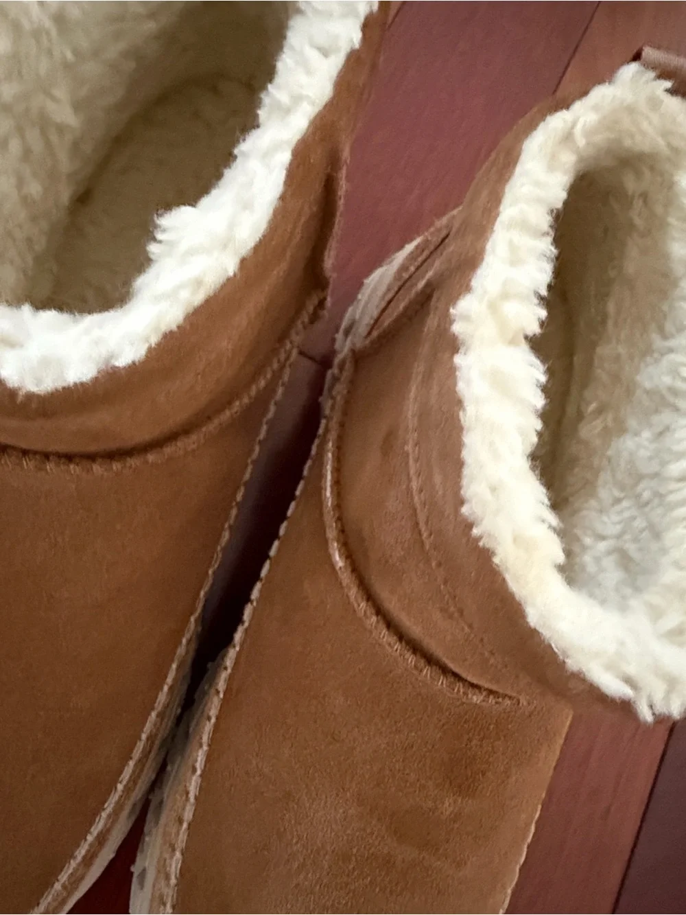 UGG Chestnut Brown Shearling-Lined Chukka Boots
